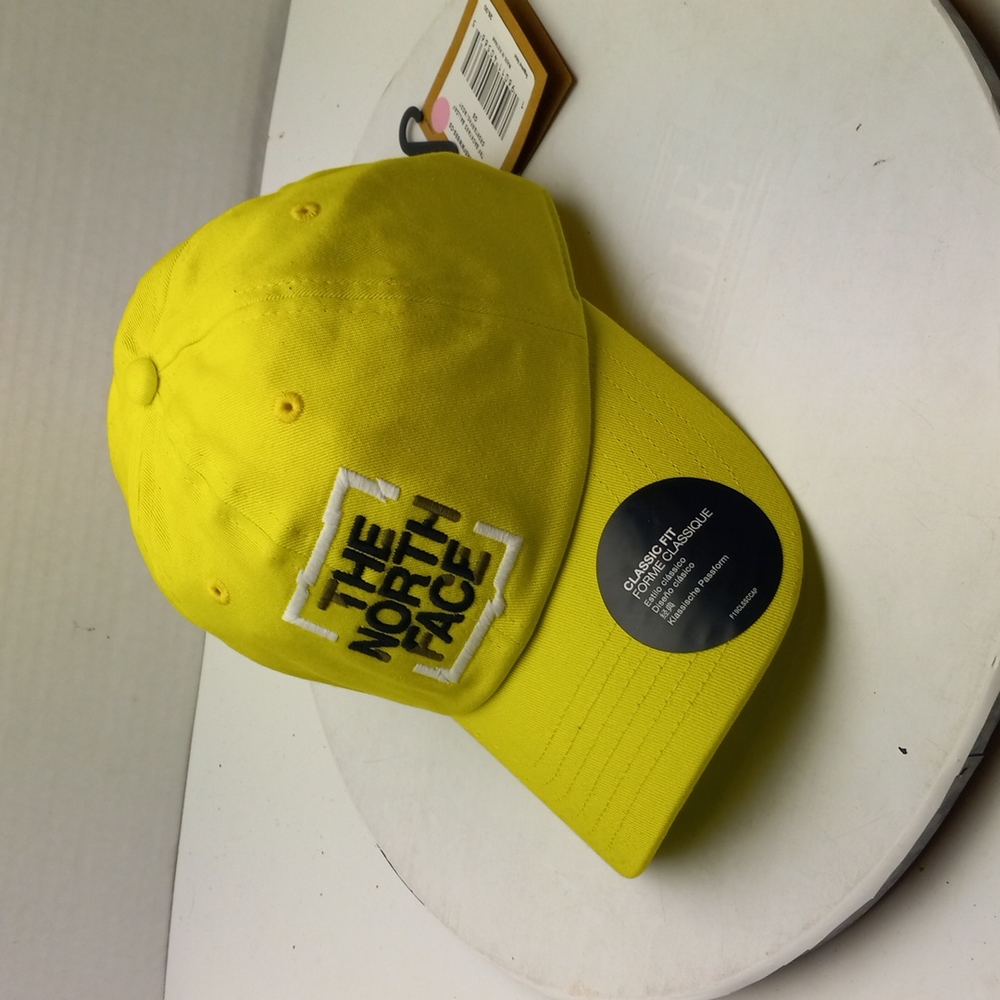 The North Face Backyard Ball Cap  Hat Cap Neon Yellow Strapback Adult One Size